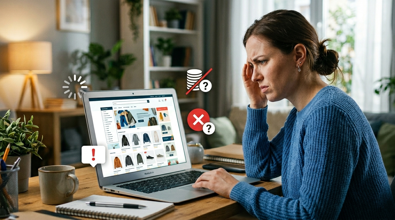 Errores de diseño en tienda virtual que disparan los abandonos